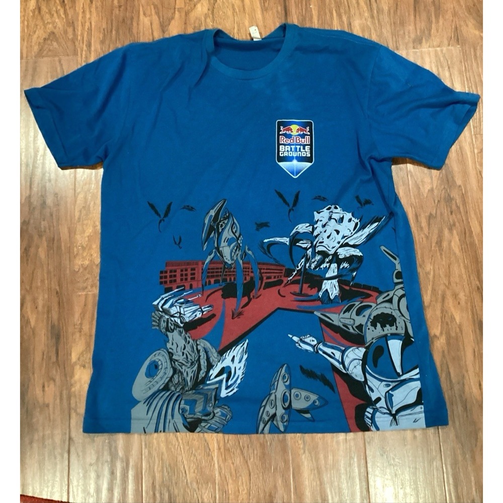 Red Bull Battle Grounds Street Fighter Tournament Mens T-Shirt X Large